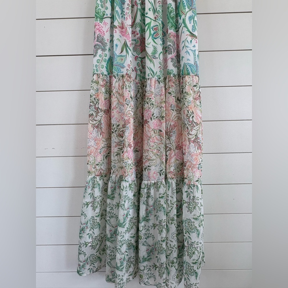 House of Harlow 1960 x Revolve Pastel Floral Tiered Dress - Picture 4 of 7